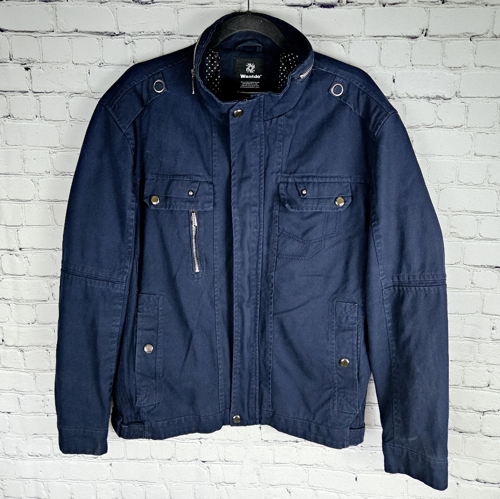WANTDO | zip fully lined stand collar casual jacket